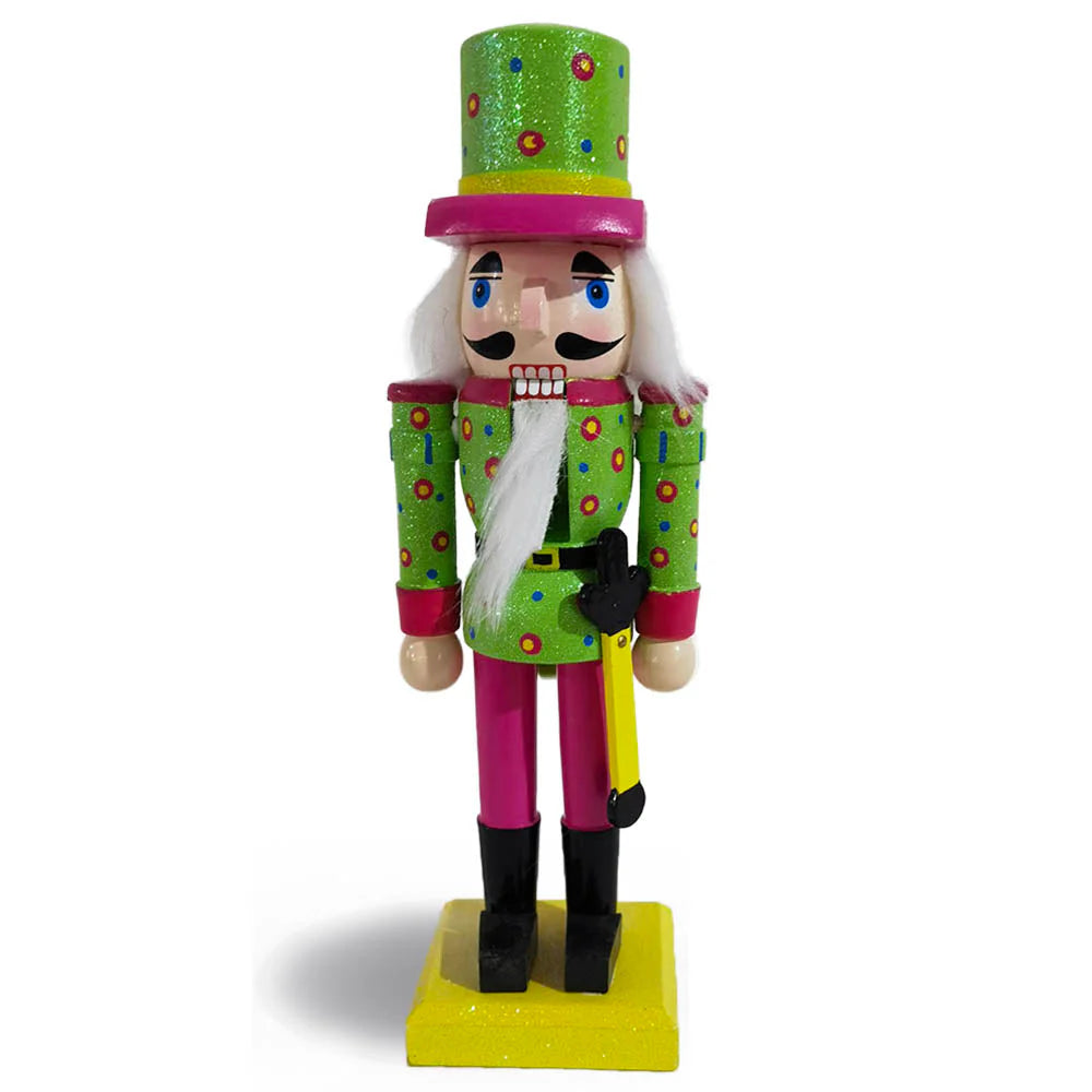 Groovy Nutcracker with Polka Dots, 10 inch
