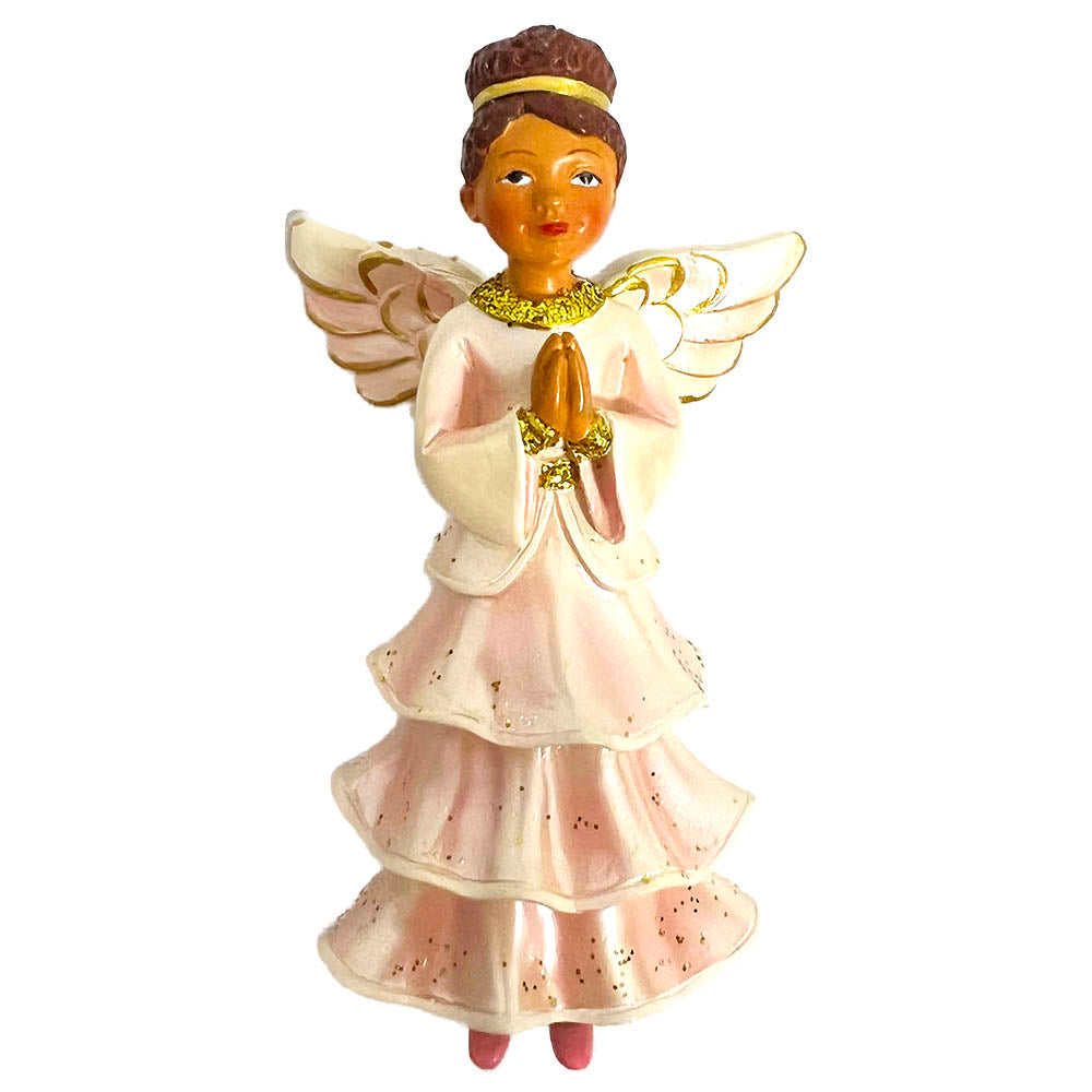 Praying Angel Christmas Tree Ornament 4 inch