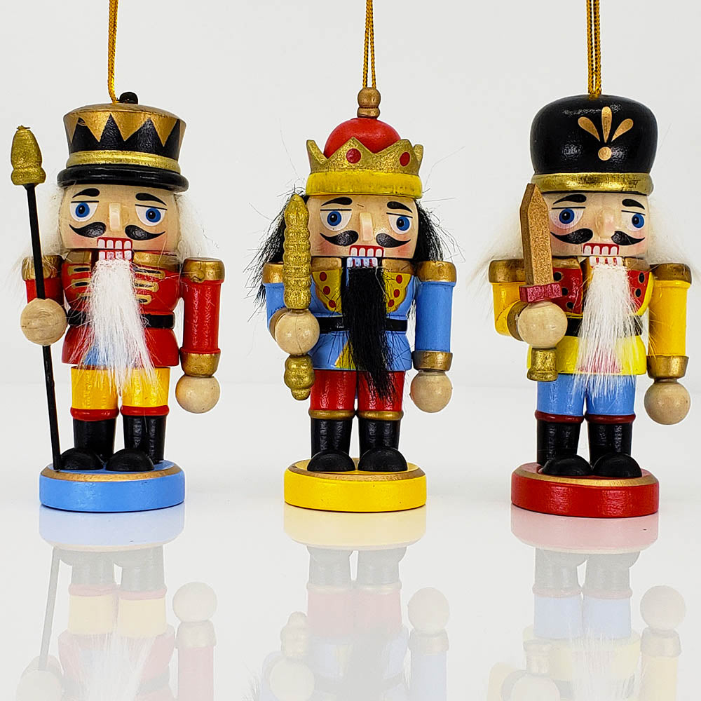 Classic Stubby Nutcracker Ornament 4 inch