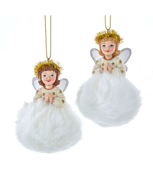 ORN 47 German Fluffy Angel Ornament