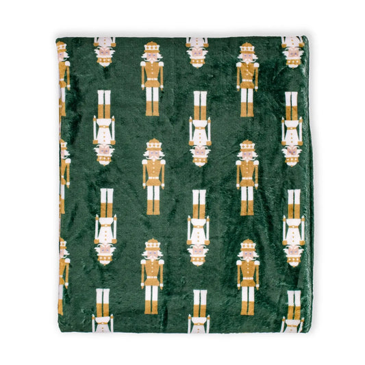 The Royal Standard Alpine Nutcracker Throw Dark Green/Multi 50x60