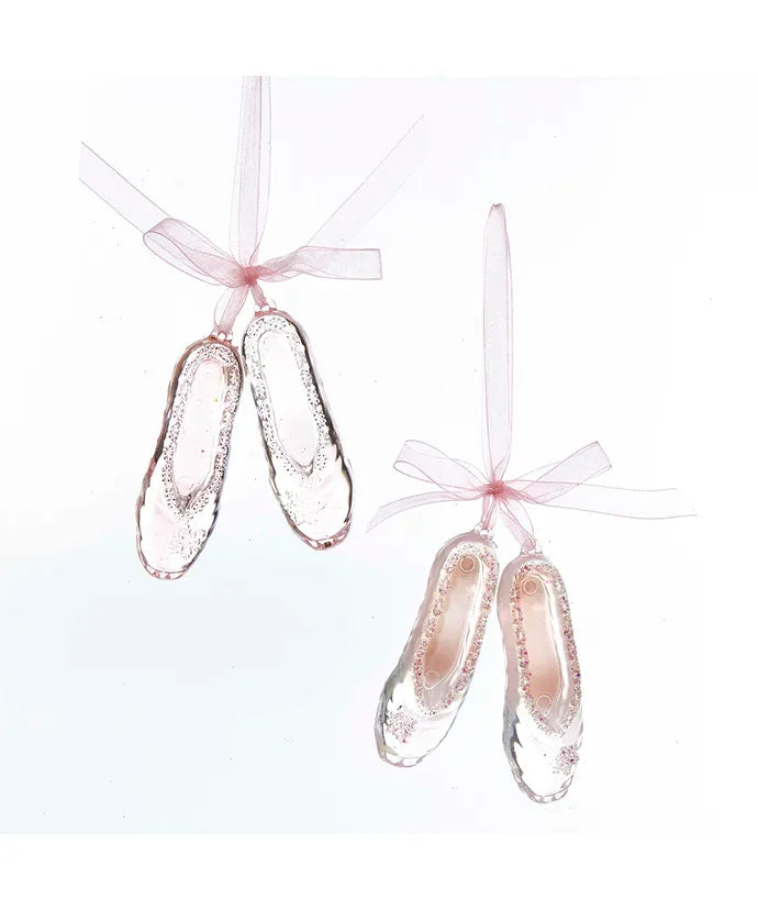 ORN 7 - Pink Ballet Shoes Acrylic Ornament
